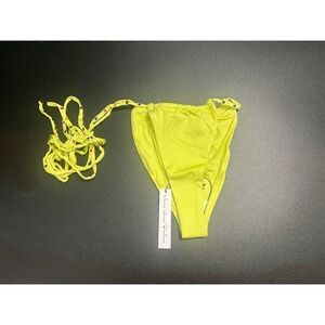 Monica Hansen Beachwear NWT Bikini‎ Bottom Multi Color Crystal Daiquiri Green Sm